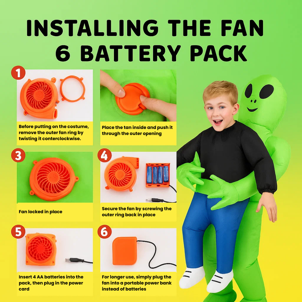 Inflatable Alien Abduction Costume