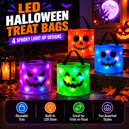 Hallowy™ Trick-or-Treat Buckets 4-Pack