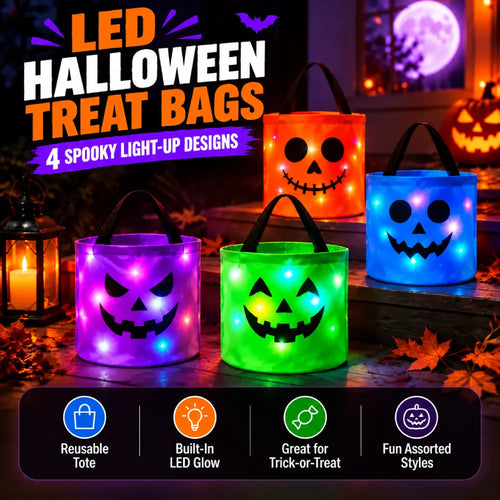 Hallowy™ Trick-or-Treat Buckets 4-Pack