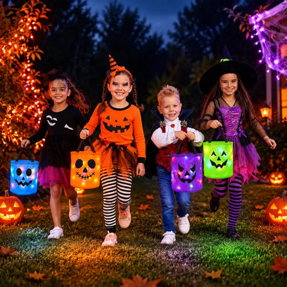 Hallowy™ Trick-or-Treat Buckets 4-Pack
