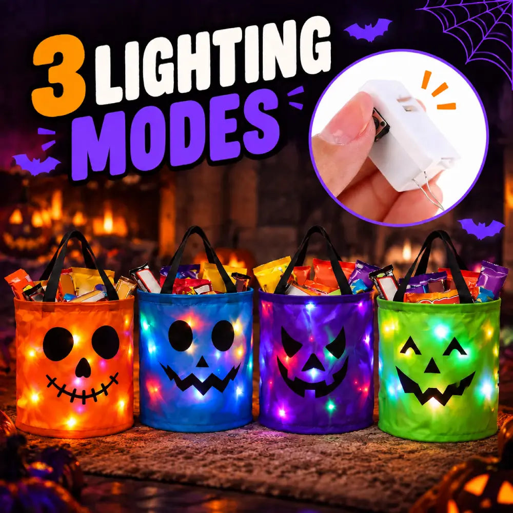 Hallowy™ Trick-or-Treat Buckets 4-Pack